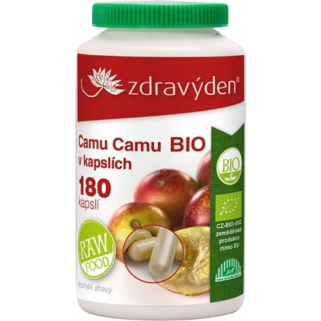 Zdravý den Bio Camu Camu Raw 180 kapslí, Pegrastore.cz
