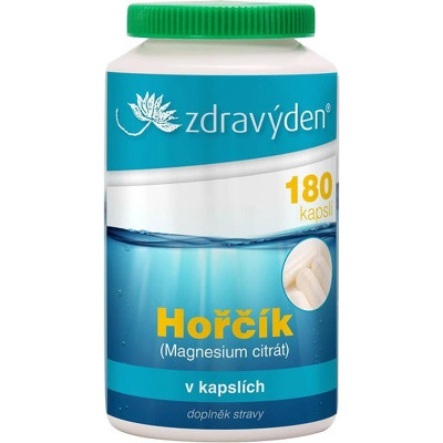 Zdravý den Magnesium citrát 180 kapslí, Pegrastore