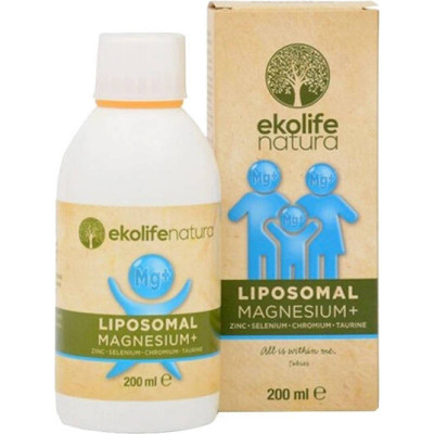 Ekolife Natura Liposomal Magnesium+ 200ml (Lipozomální hořčík). Pegrastore.cz