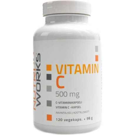 NutriWorks Vitamin C 500mg 120 kapslí, Pegrastore.cz