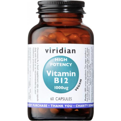 Viridian High Potency Vitamin B12 1000ug 60 kapslí, Pegrastore.cz