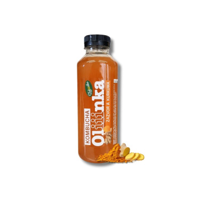 Zeličko Kombucha Kurkuma & zázvor 0,5 l, Pegrastore.cz