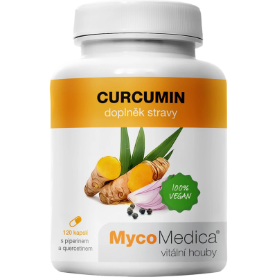 MycoMedica Curcumin 120 kapslí, Pegrastore.cz