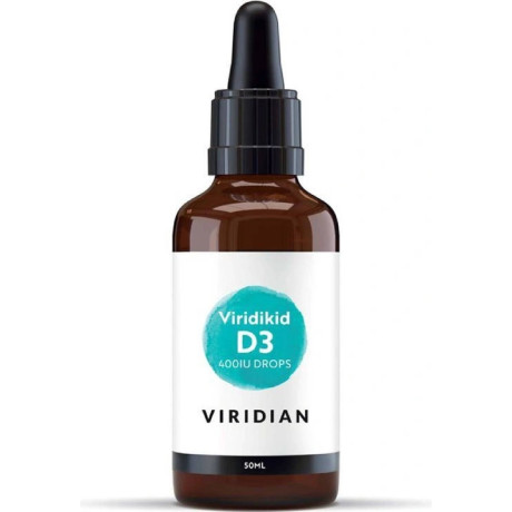 Viridian Viridikid Vitamin D Drops 400iu 30ml, Pegrastore.cz