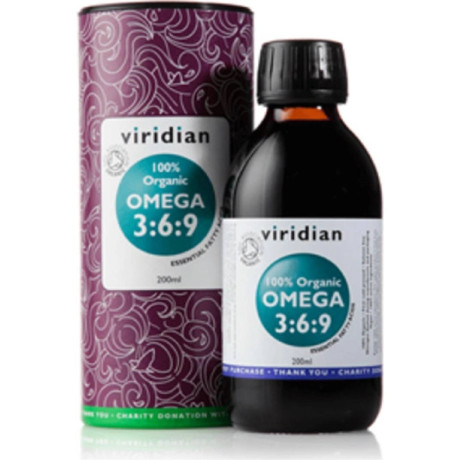Viridian 100% Organic Omega 3:6:9 Oil, 200 ml, Pegrastore.cz