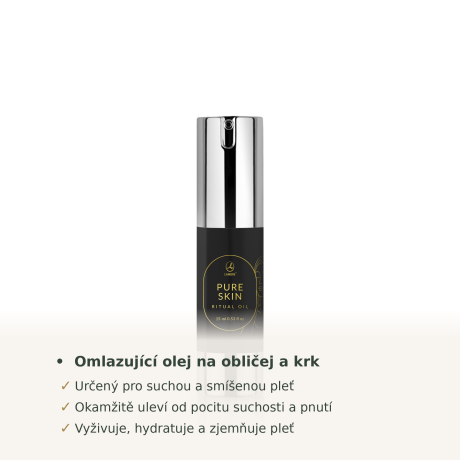 ✨ Rozzáři pleť, zjemni vrásky a vrať pokožce život
Lehký, ale účinný olej s pečujícími složkami, které pomáhají hydratovat.