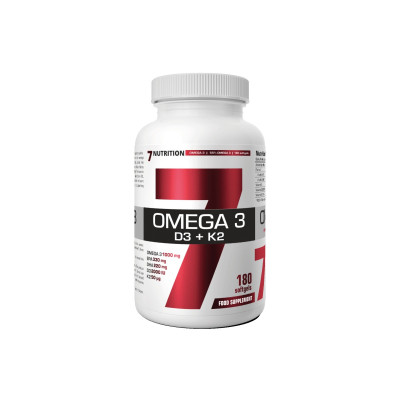 7Nutrition Omega 3 + D3 + K2 – 180 tobolek, Pegrastore.cz