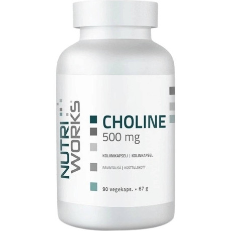 NutriWorks Choline 500mg 90 kapslí, Pegrastore.cz