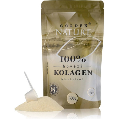 Golden Nature Hovězí kolagen Bioaktivní (Kolagenní peptidy) 300g, Pegrastore.cz
