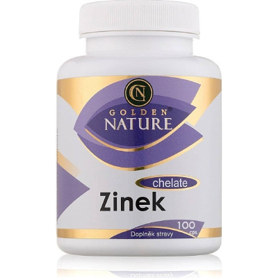 Golden Nature Zinek Chelate 100 tablet, Pegrastore.cz