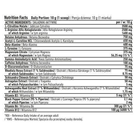 7Nutrition BOMB předtréninkový doplněk 240 g – pomeranč