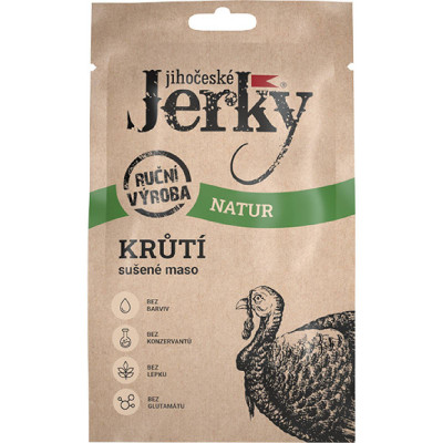 Jihočeské Jerky Krůtí natur 20 g, Pegastore.cz