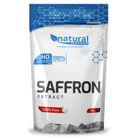 Natural Nutrition Šafrán extrakt – prášek 100 g (3 % safranal) | PegraStore