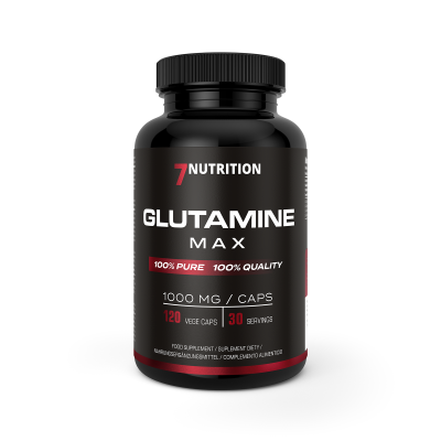 7Nutrition Glutamine MAX – L-glutamin, rostlinné kapsle 120 cps, Pegrastore.cz