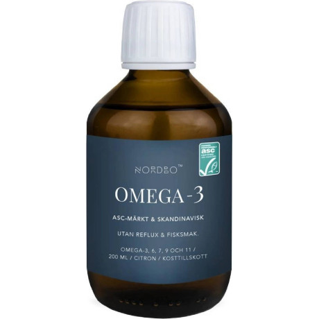 Nordbo Scandinavian Omega-3 Trout Oil 200 ml, Pegrastore.cz