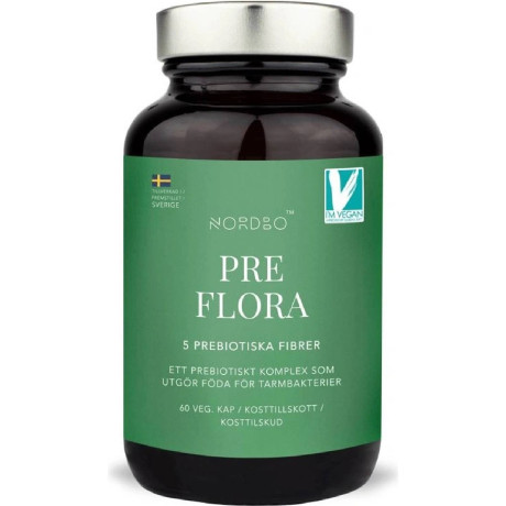 Nordbo Pre Flora - Přírodní prebiotika pro zdravé trávení | 60 Kapslí