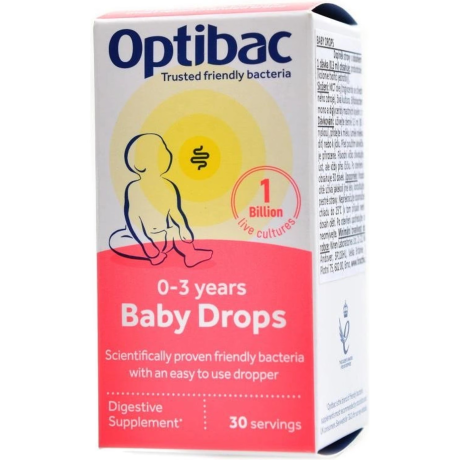 Optibac Baby Drops (Probiotika pro děti v kapkách) 10ml, PegraStore.cz