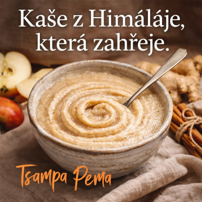 Tsampa Pema Jablko, skořice a zázvor 400 g | Zdravá snídaně | Pegrastore