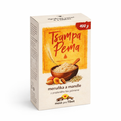 Tsampa Pema – meruňka a mandle, 400 g, Pegrastore.cz