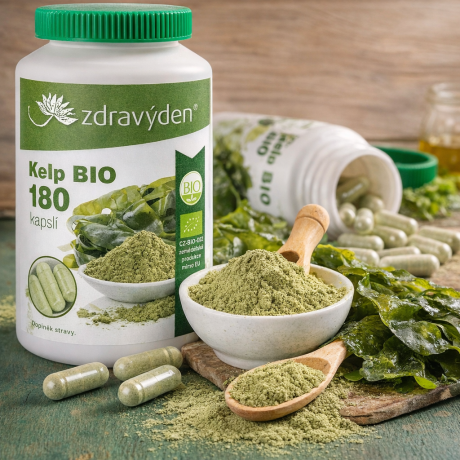 Zdravý den Kelp BIO 180 kapslí, Pegrastore.cz