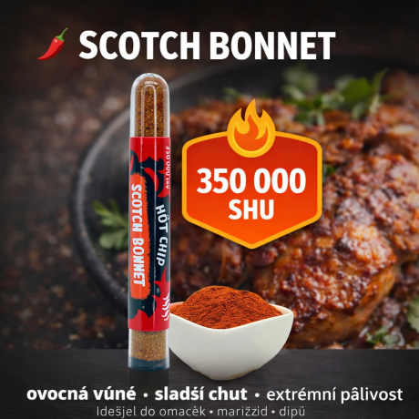 🌶️ Pálivost: 350 000 SHU (cca 70× pálivější než jalapeño