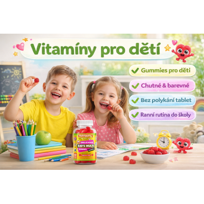 Nutrigums Kids Multi Vitality 60 gummies, PegraStore.cz