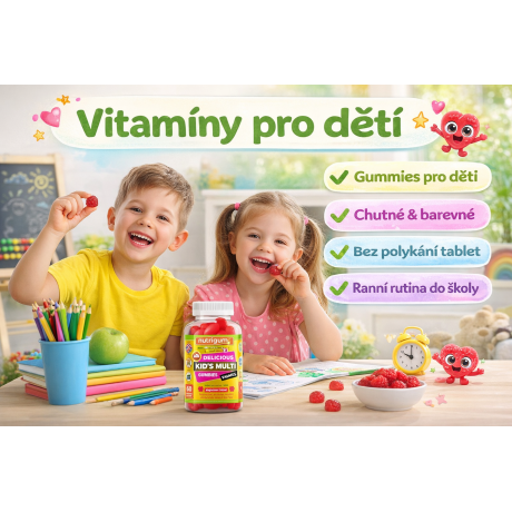 Nutrigums Kids Multi Vitality 60 gummies, PegraStore.cz