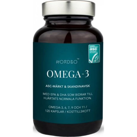 Nordbo Scandinavian Omega-3 Trout Oil 120 kapslí – prémiový skandinávský rybí olej s EPA a DHA  Pegrastore,cz