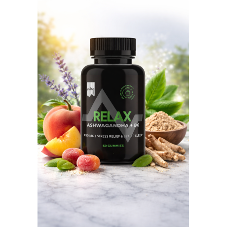 PULS nutrition Relax Ashwagandha + B6 60 gummies apple, Pegrastore.cz