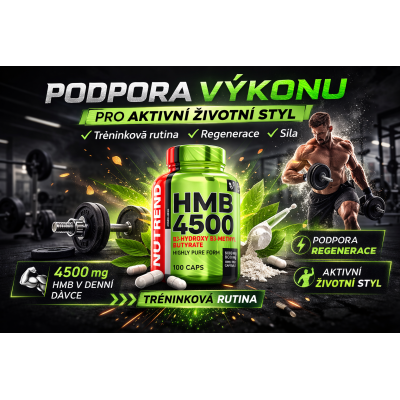 NUTREND HMB 4500 100 kapslí, Pegrastore