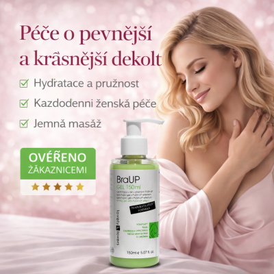 Lovely lovers  Gel na zpevnění poprsí BraUP Pearl&Voluplus formula  150ml, PegraStore.cz