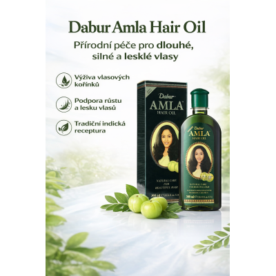 Dabur - Olej na vlasy Amla - Na podporu dlouhých a zdravých vlasů 200 ml