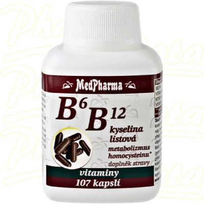 MedPharma B6+B12+kyselina listová 107 tablet, Pegrastore.cz