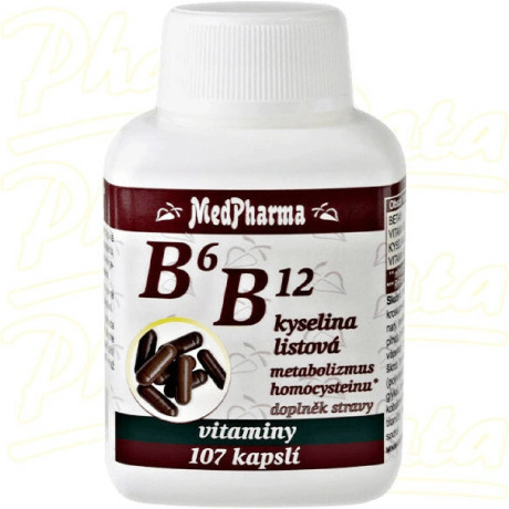 MedPharma B6+B12+kyselina listová 107 tablet, Pegrastore.cz