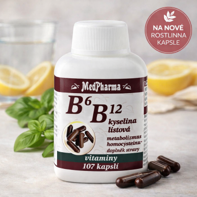 Doplněk stravy s vitamíny B6 a B12