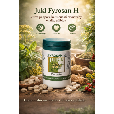 Jukl Fyrosan H 100 tablet | Bylinná podpora hormonální rovnováhy
