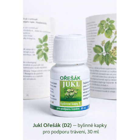 Jukl Ořešák (D2) – bylinné kapky pro podporu trávení, 30 ml, Pegrasrore,cz
