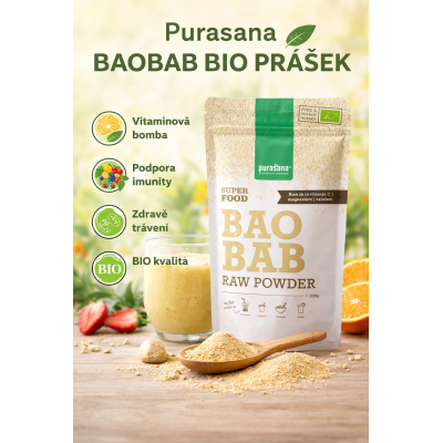 Malý návyk, velký rozdíl
Baobab pro energii, trávení a imunitu
🔥 Najdeš na PegraStore.cz