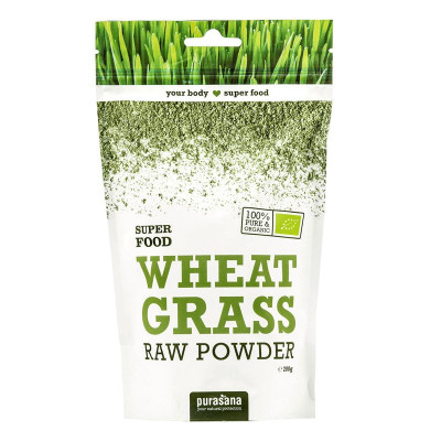 Purasana Wheat Grass Powder BIO 200g, pegrastore.cz