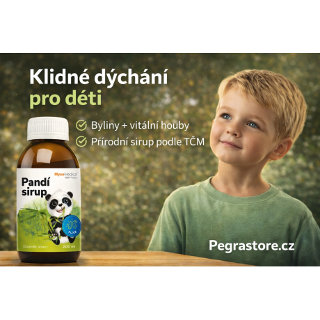 Klidné dýchání s Pandím sirupem - pegrastore.cz
