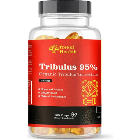 Tree of Health Organic Tribulus Terrestris 95 % saponinů 100 kapslí | PegraStore.cz