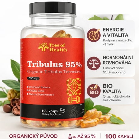 Přírodní síla s až 95 % saponinů.
Tribulus pro energii, vitalitu a mužskou rovnováhu.