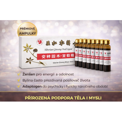 Sibiřský ženšen - Eleuterokok ampule 10 x 10 ml, pegrastore.cz