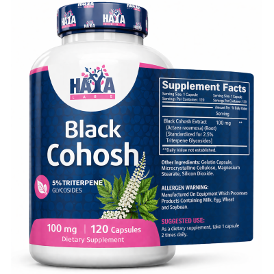 Haya Labs Black Cohosh 100mg – Přírodní podpora pro ženy