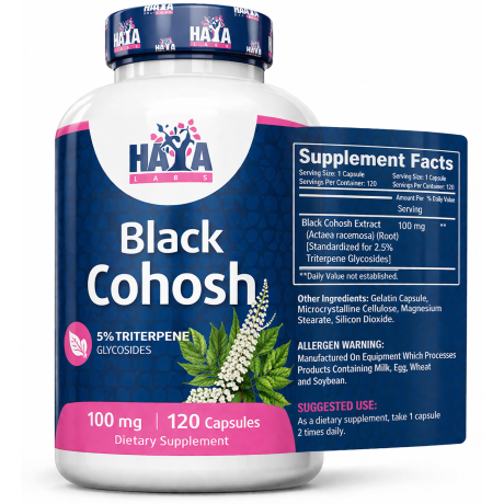 Haya Labs Black Cohosh 100mg – Přírodní podpora pro ženy