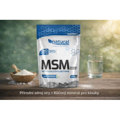 Natural Nutrition MSM Natural – Kvalitní doplněk pro zdraví kloubů | Pegrastore