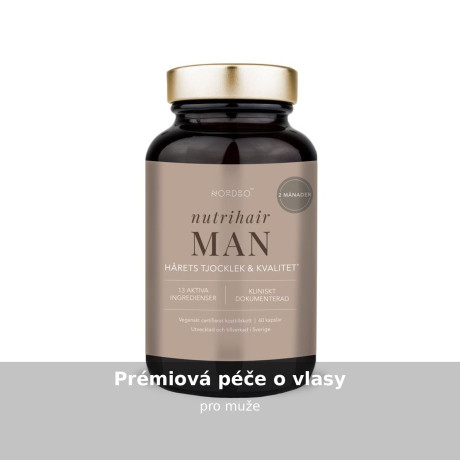 Prémiový doplněk stravy pro muže, kteří chtějí podpořit kvalitu vlasů,