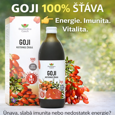 Únava, slabá imunita nebo nedostatek energie?
Goji pomáhá tělu vrátit sílu a rovnováhu přirozeně.