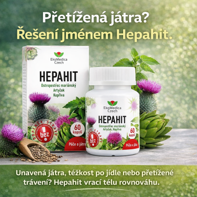 Po náročném víkendu, těžším jídle nebo při přetíženém trávení? Hepahit pomáhá vrátit tělu rovnováhu.