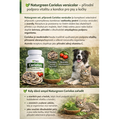 Síla Coriolus. Pro psa i kočku.